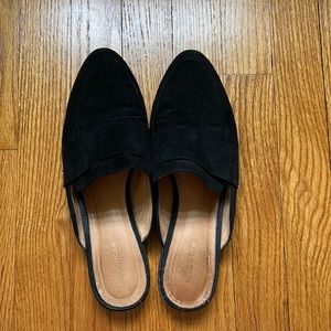 Halogen black mules